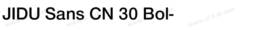 JIDU Sans CN 30 Bol字体转换